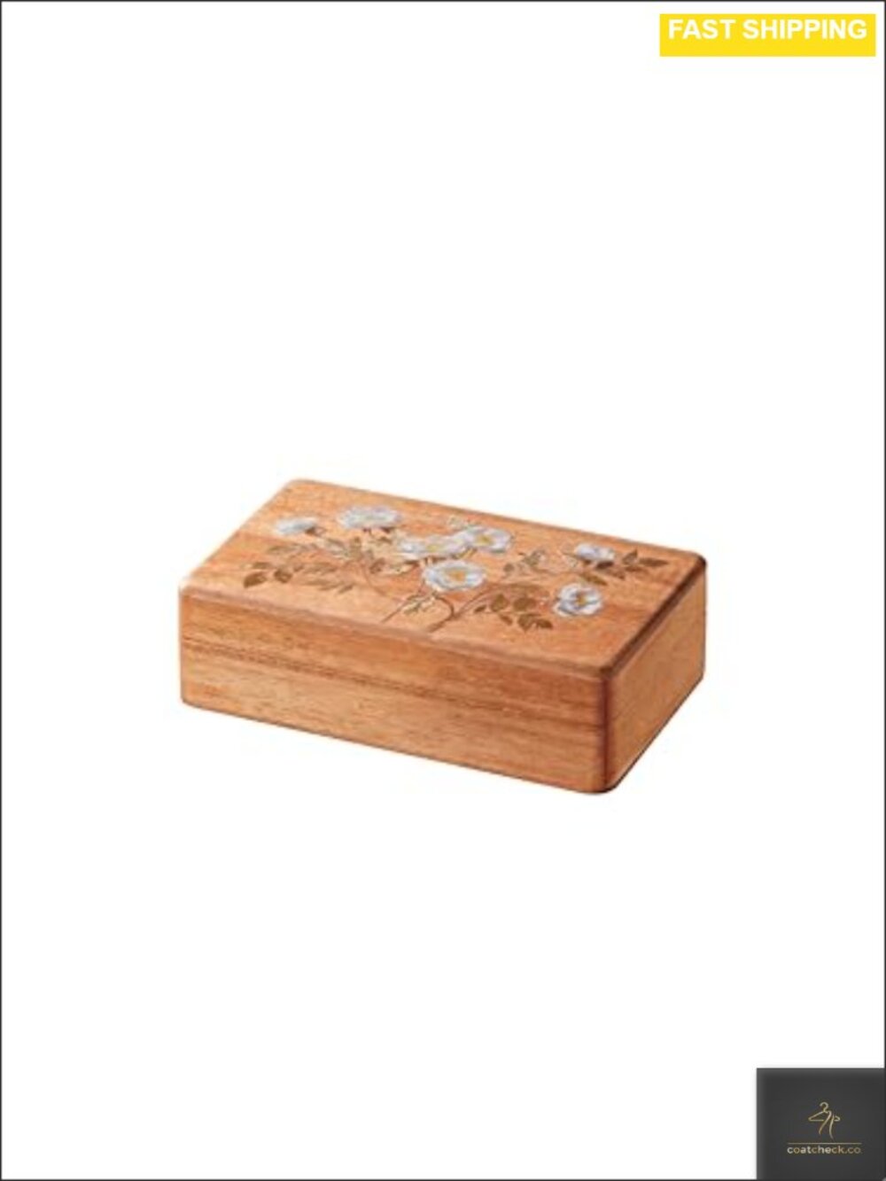 Walnut Wood Jewelry Box Organizer with Brass Lock for Women Travel